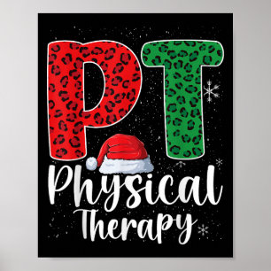 Physikalische Therapie Weihnachts-Weihnachtsmannmü Poster