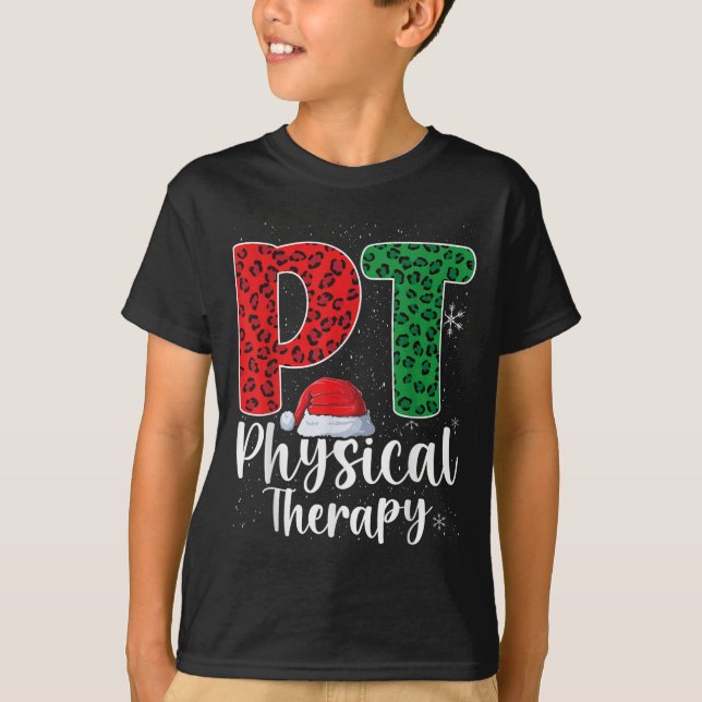 Physikalische Therapie Weihnachts-Weihnachtsmannmü T-Shirt (Vorderseite)