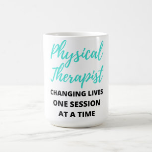 Physikalischer Therapeut, der das Leben verändert Kaffeetasse