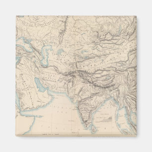 Physikalisches Europa und Asien Magnet