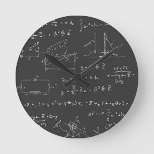 Physikdiagramme und -formeln runde wanduhr