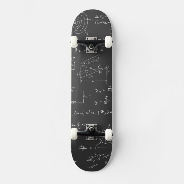 Physikdiagramme und -formeln skateboard (Vorderseite)