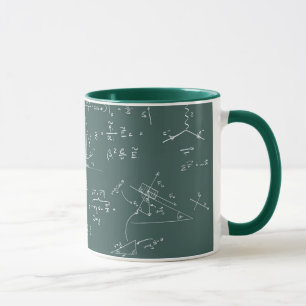 Physikdiagramme und -formeln tasse