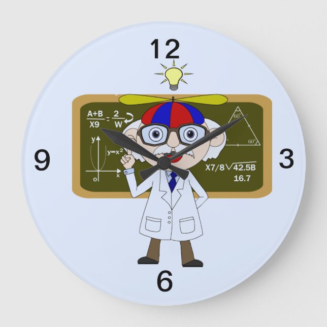 Physiker, der die menschlichen große wanduhr (Vorderseite)