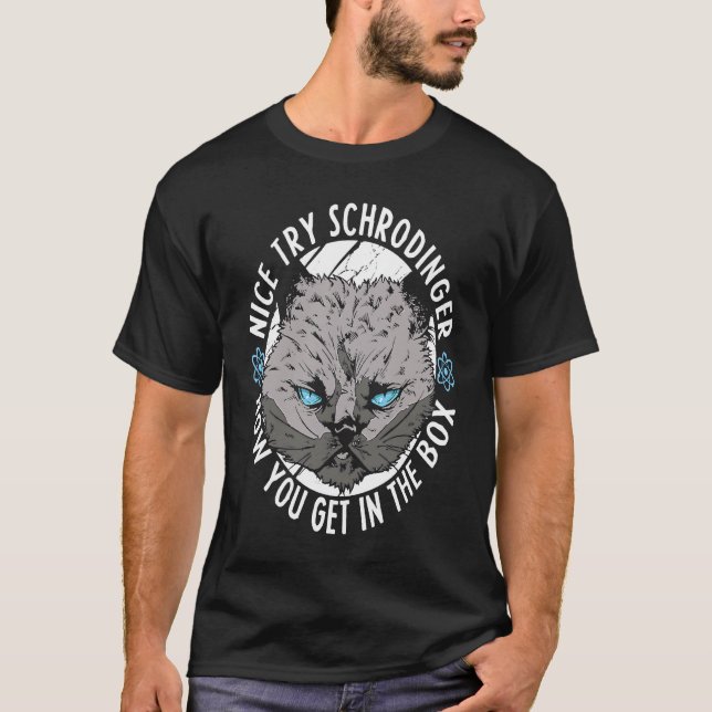 Physiker Katze Wissenschaftler  Wissenschaft Quant T-Shirt (Vorderseite)