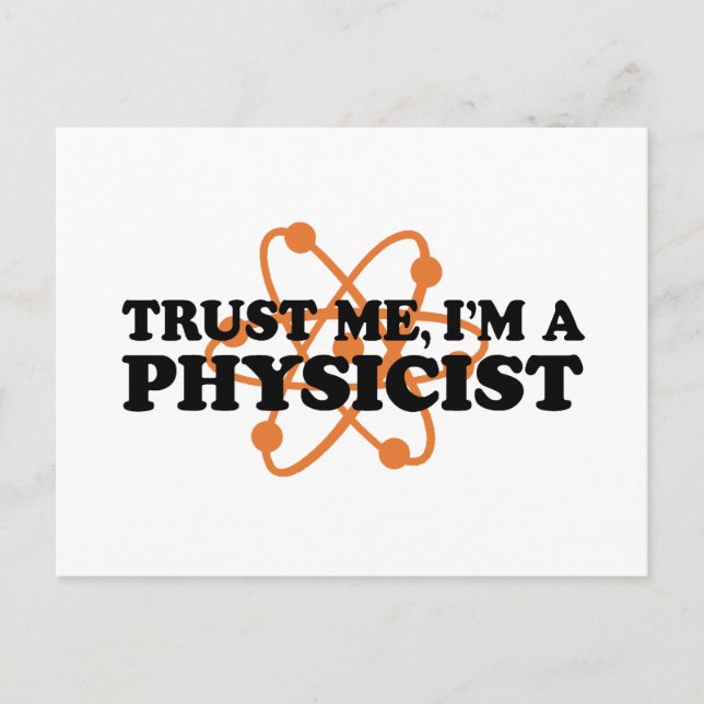 Physiker Postkarte (Vorderseite)