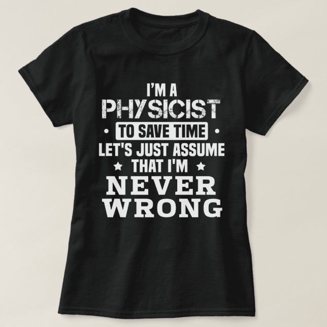 Physiker T-Shirt (Design vorne)
