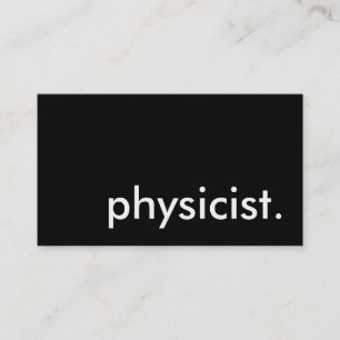 Physiker. Visitenkarte