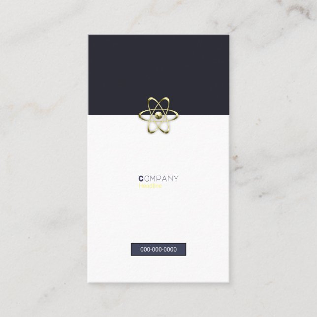 Physiker Visitenkarte (Vorderseite)