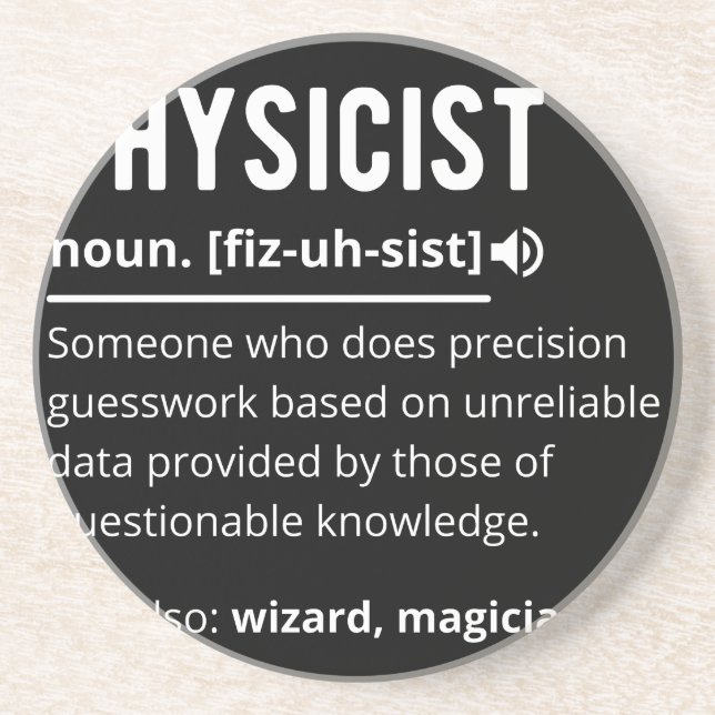 Physikerin Getränkeuntersetzer (Vorne)