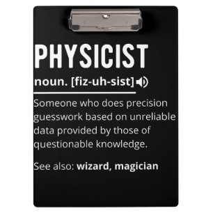 Physikerin Klemmbrett