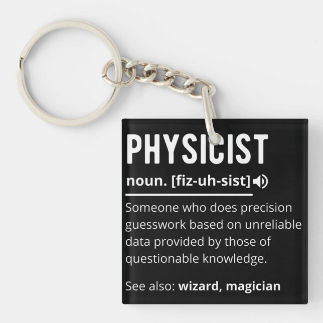 Physikerin Schlüsselanhänger (Vorderseite)