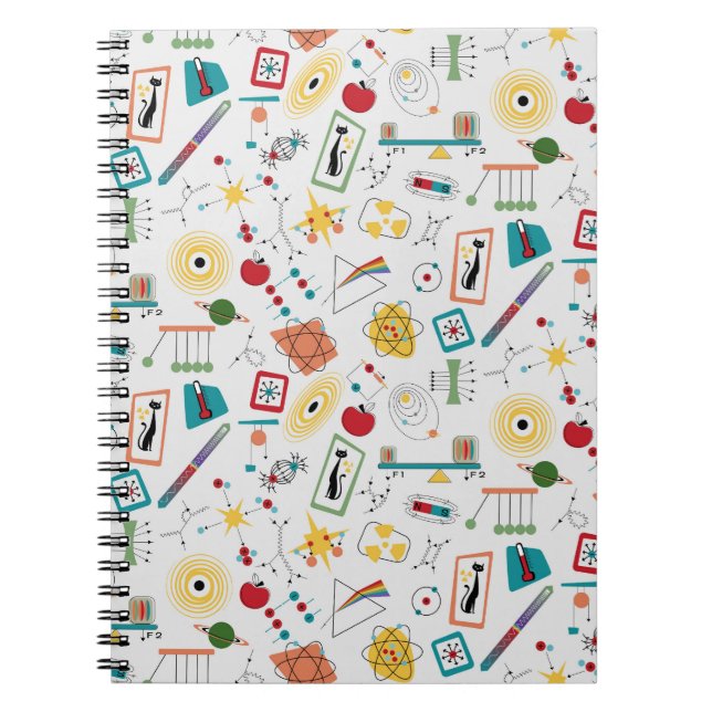 Physikkataster des modernen Atomzeitalters Mitte d Notizblock (Vorderseite)