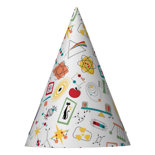 Physikkataster des modernen Atomzeitalters Mitte d Partyhütchen (Vorderseite)