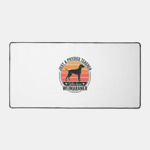 Physiklehrer liebt Weimaraner Vintage-Hundedesign Schreibtischunterlage