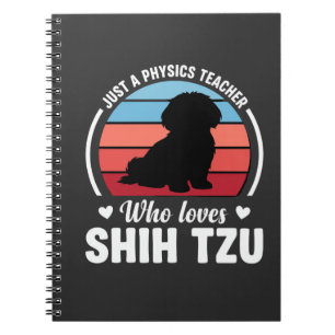 Physiklehrer Shih Tzu Hundeliebhaber Notizblock