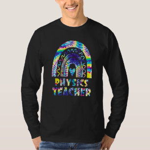 Physiklehrer Tie Dye Regenbogen Zurück zur Schule T-Shirt