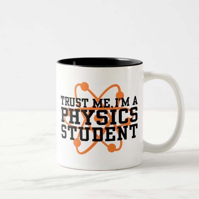 Physikstudent Zweifarbige Tasse (Rechts)