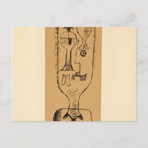 Physiognomische Riddle, 1921 von Paul Klee Postkarte