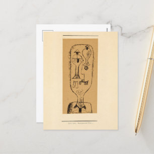 Physiognomische Riddle von Paul Klee Feiertagspostkarte