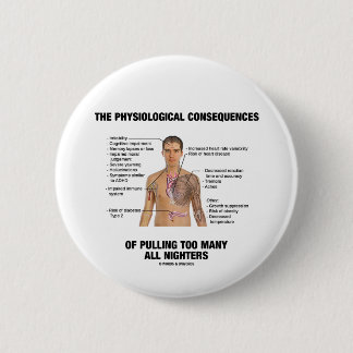 Physiologische Konsequenzen, die alles Nighters Button