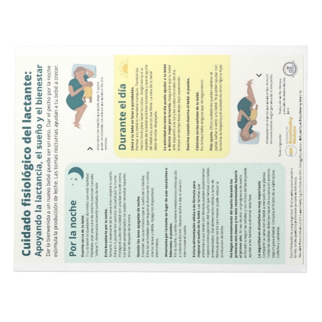 Physiologische Säugling-Pflege-Ableitung (Spanisch Notizblock (Vorderseite)