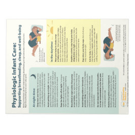 Physiologischer Säugling Pflegeabfall (Englisch) Notizblock