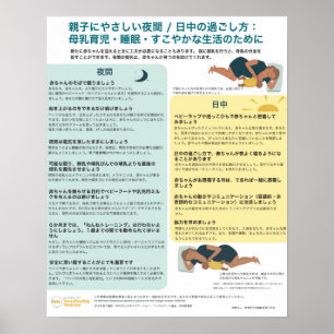 Physiologisches Säugling Care Poster (Japanisch)
