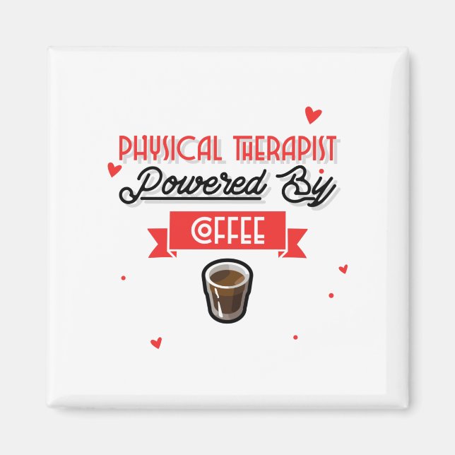 Physiotherapeut, angetrieben von Kaffee Magnet (Vorne)