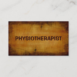 Physiotherapeut - Antike Visitenkarte