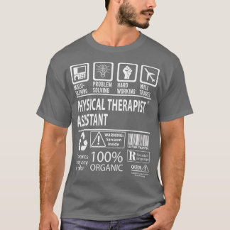 Physiotherapeut Assistant Multitasking Job Geschen T-Shirt