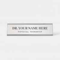 Physiotherapeut einfache Silber und Schwarz Büro
