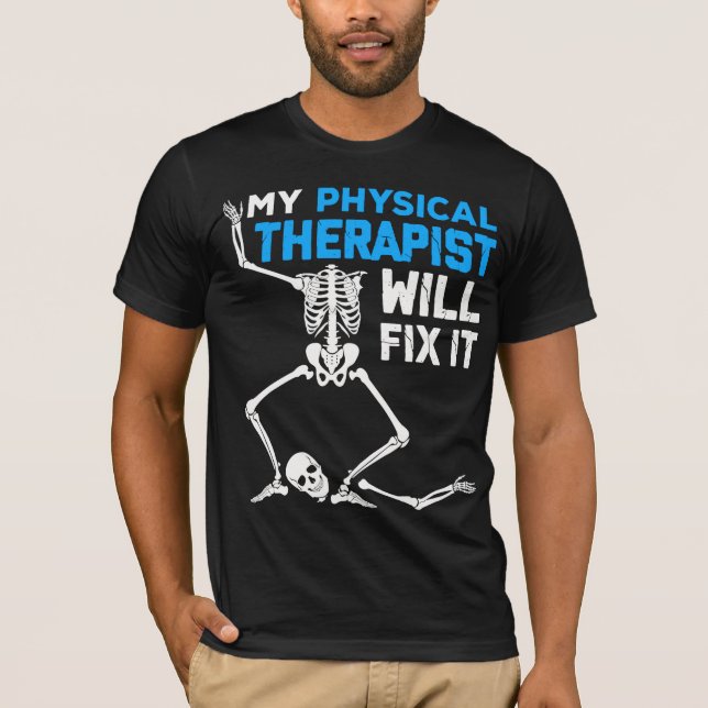 Physiotherapeut Fix It Funny Operation Erholung T-Shirt (Vorderseite)