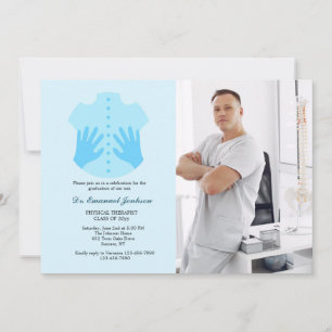 Physiotherapeut Foto Abschluss Einladung