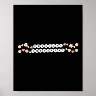 Physiotherapeut Freundschaft Bracelet Pt Tha Poster