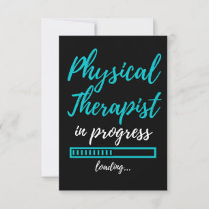 Physiotherapeut im Gange Dankeskarte