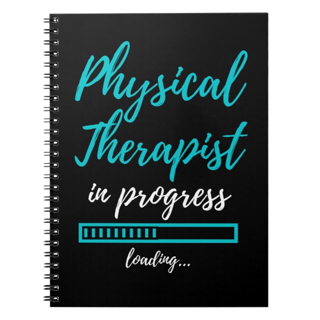 Physiotherapeut im Gange Notizblock (Vorderseite)