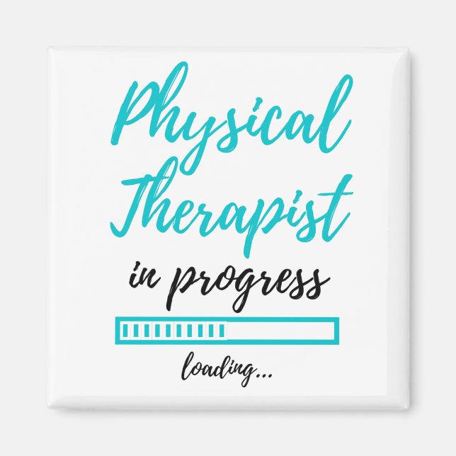 Physiotherapeut in Progress 2 Magnet (Vorne)