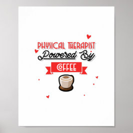 Physiotherapeut mit Kaffee Poster
