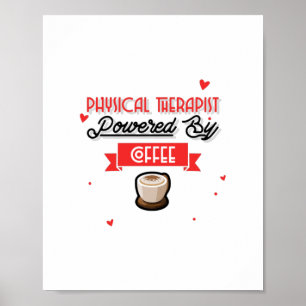 Physiotherapeut mit Kaffee Poster