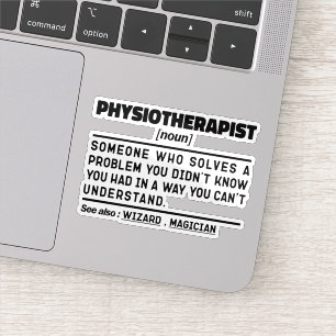 Physiotherapeut Noun Physiotherapie Mitarbeiter Co Aufkleber