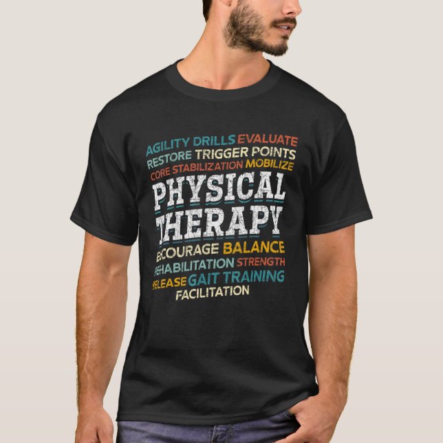Physiotherapeut Physiotherapie Physikalisch T-Shirt (Vorderseite)