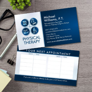 Physiotherapeut - Physiotherapie Visitenkarte
