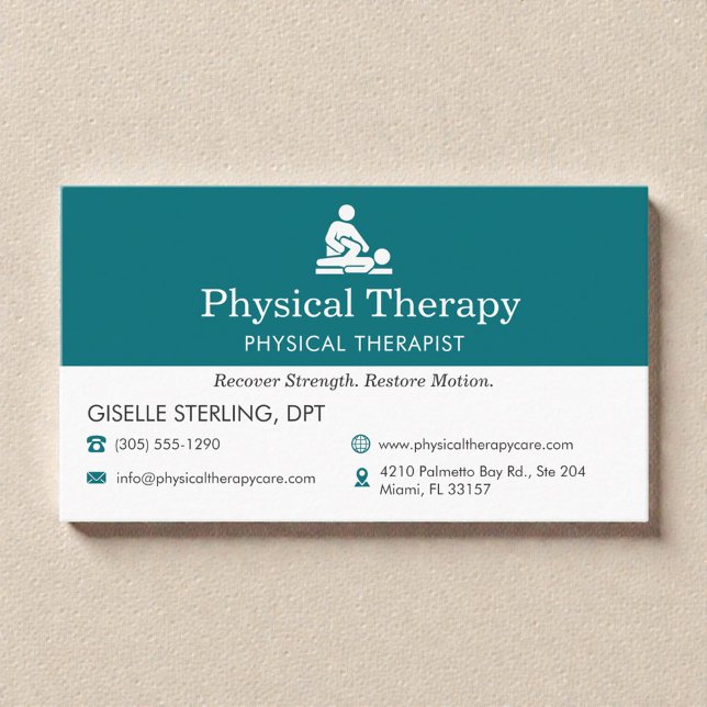 Physiotherapeut PT-Arzt Visitenkarte (Von Creator hochgeladen)