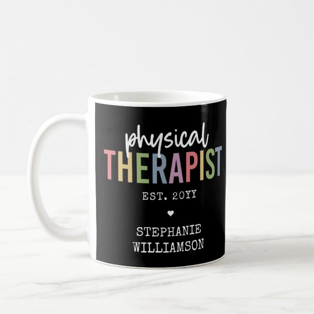 Physiotherapeut PT Graduate Physiotherapie Geschen Kaffeetasse (Links)