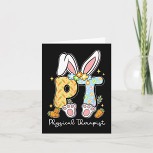 Physiotherapeut Pt Physiotherapie Bunny Ostern Karte