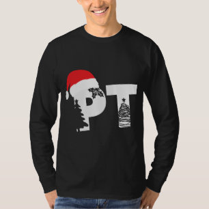 Physiotherapeut PT Weihnachtsmannmütze Weihnachten T-Shirt