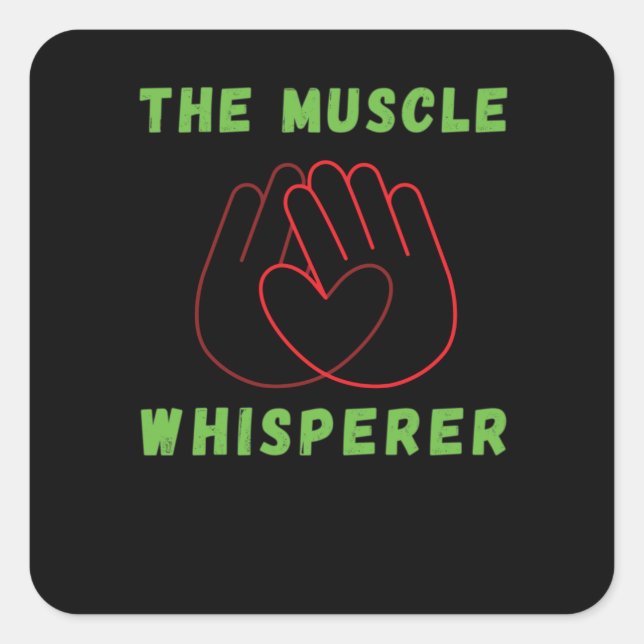 Physiotherapeut Quadratischer Aufkleber (Vorderseite)