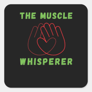 Physiotherapeut Quadratischer Aufkleber