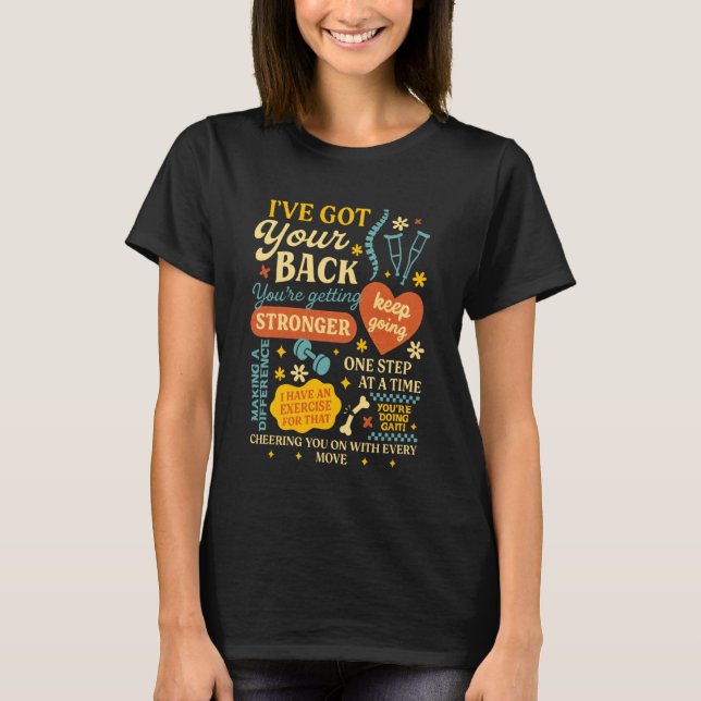 Physiotherapeut RT Squad Ich Steh Dir Bei T-Shirt (Vorderseite)